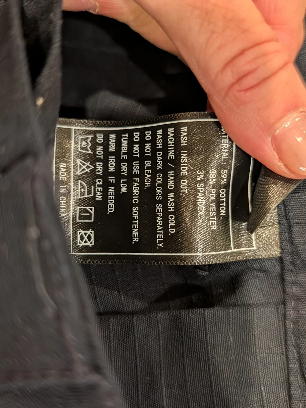 Mansdour durable navy